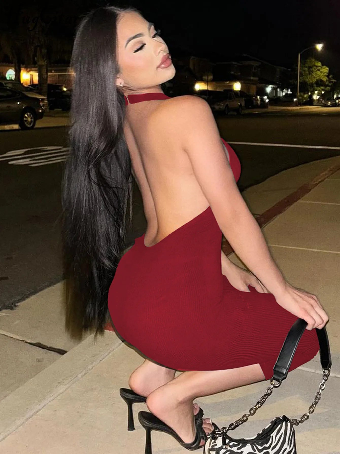 Ribbed Halter Romper